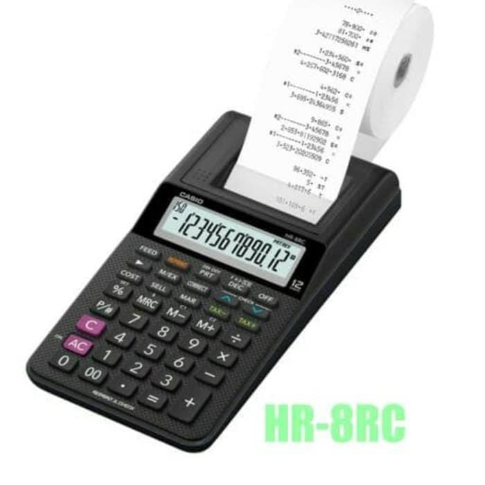MURAH ORIGINAL - PAKET CASIO HR-8TM + KERTAS + TINTA + BATERAI ~