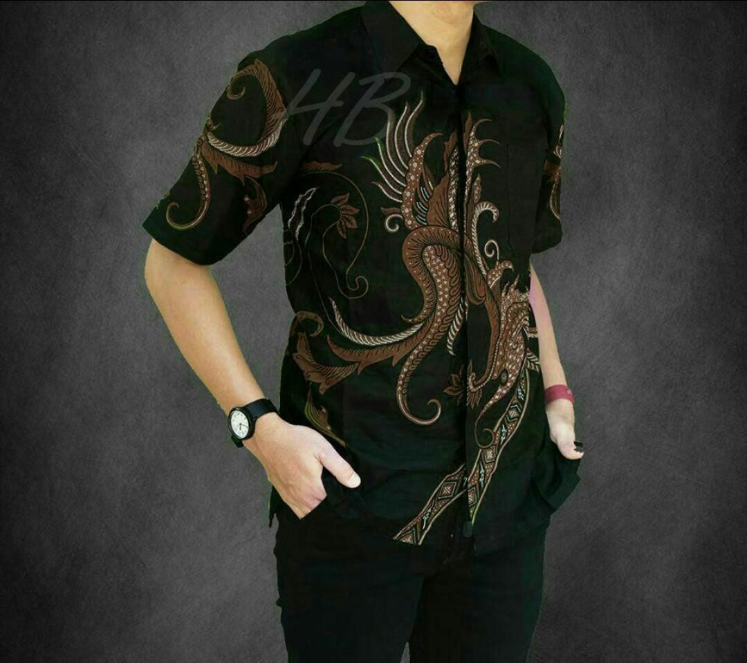Baju Batik Pria Lengan Pendek Kombinasi / Baju Batik Pria Casual Modern Termurah / Batik Pria Kombinasi / Kemeja Batik Pria Lengan Pendek / Azka Batik