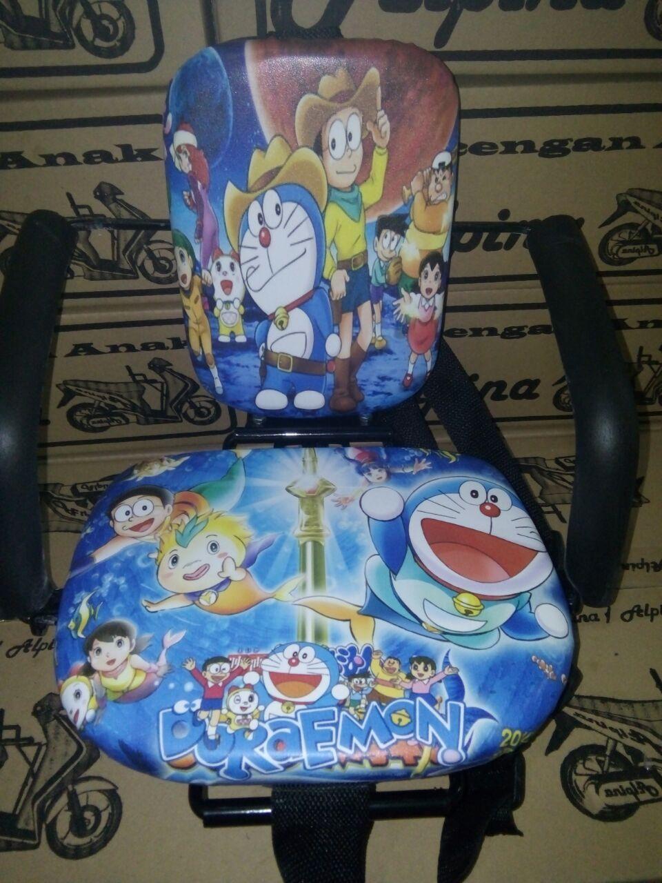Kursi Boncengan Anak Motor Matic Karakter Doraemon