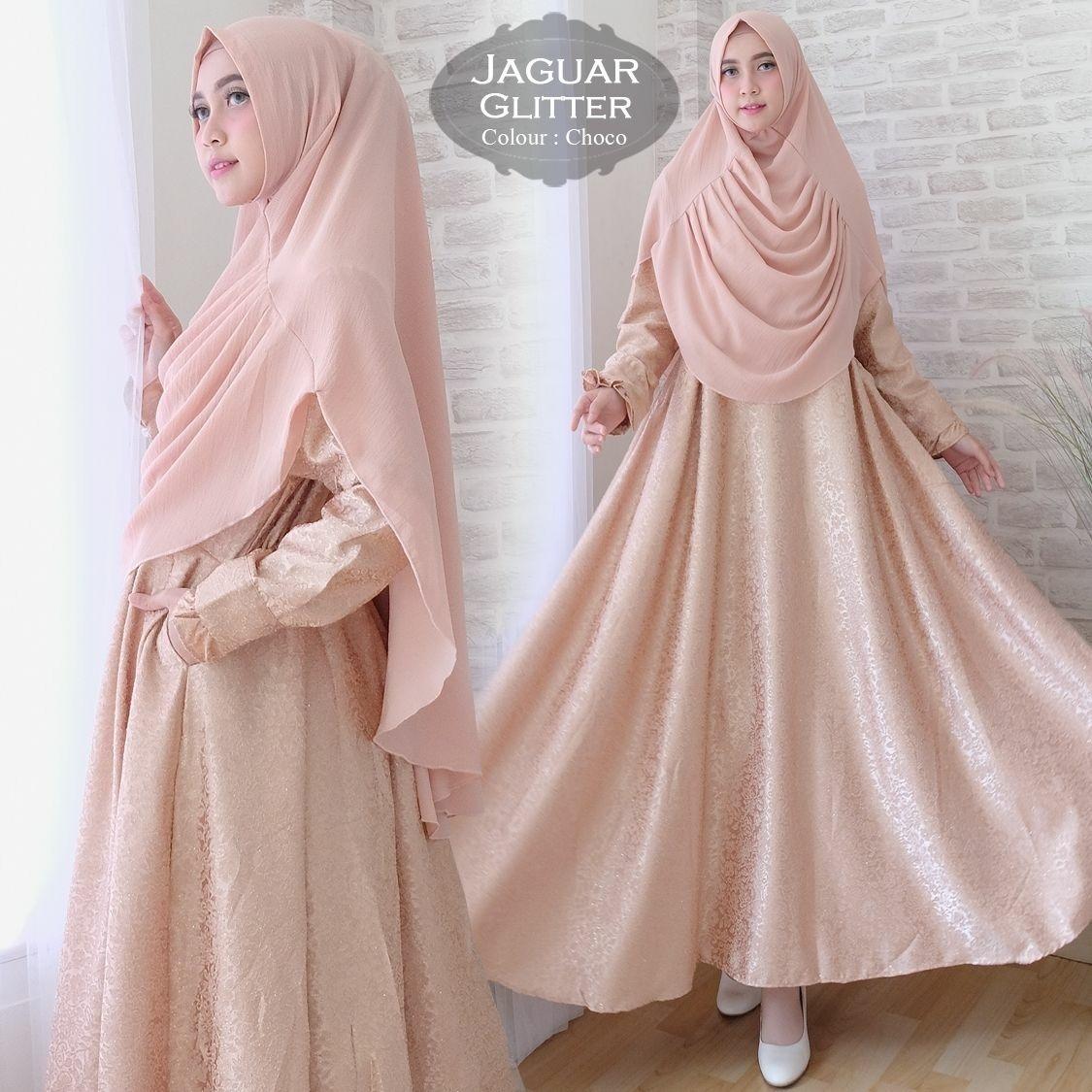 Baju Gamis Muslim Syari Fashionable - Gamis Syari Jaguar Gliter