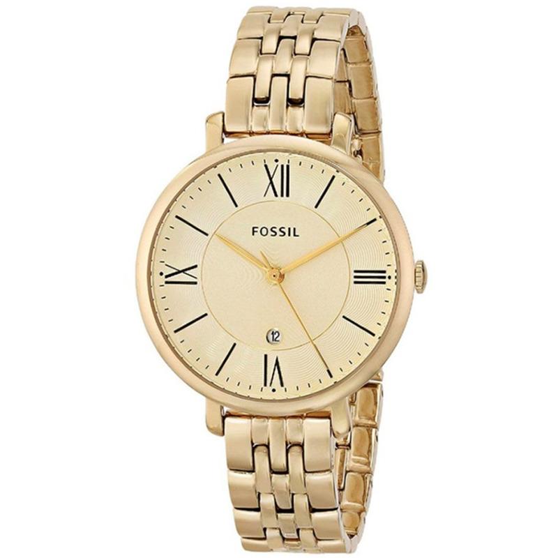 Fossil Jacqueline - Jam Tangan Wanita - Gold - Stainless Steel - ES3434
