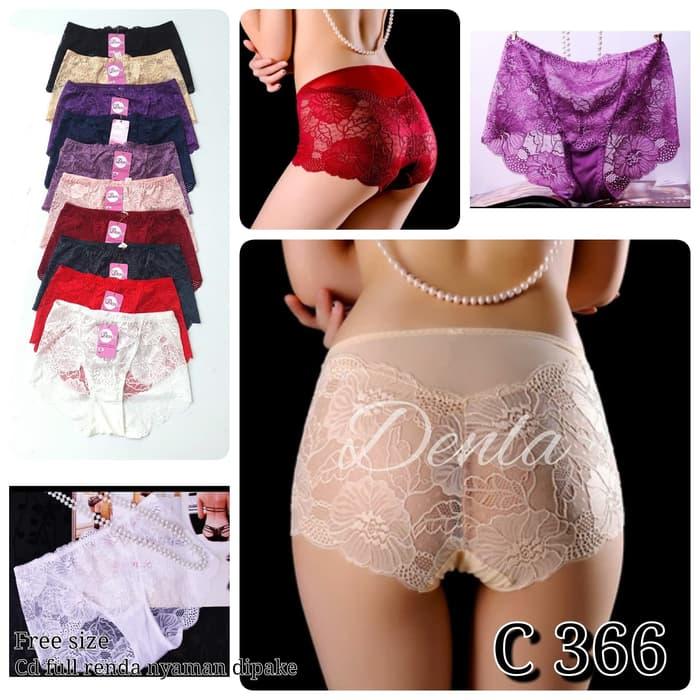 Sexy Cd Full Renda Size Besar Celana Dalam Renda Denla 366