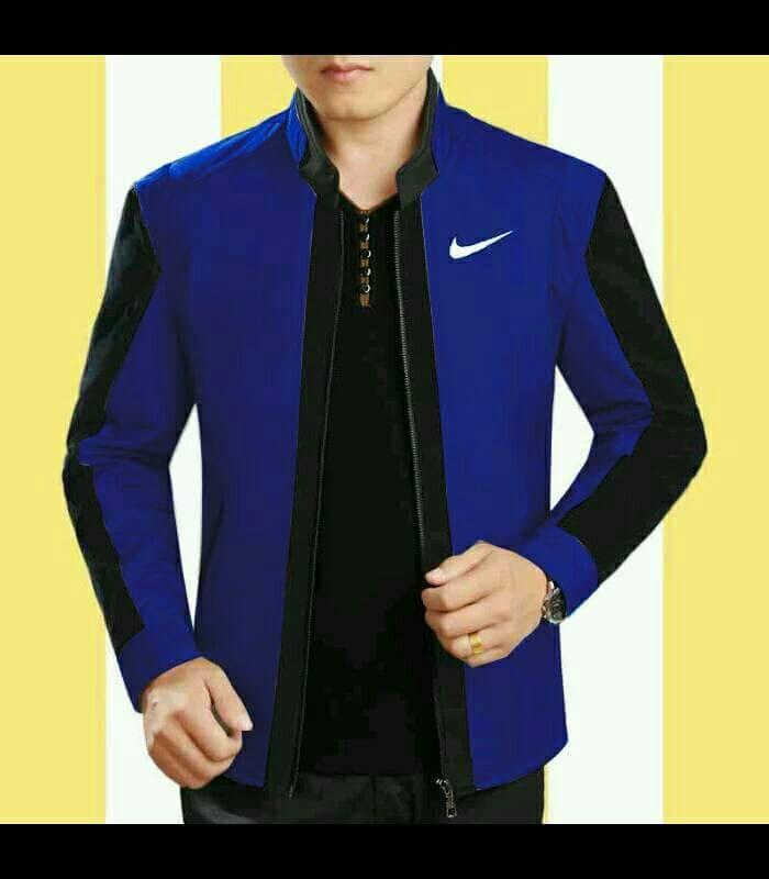 HARGA PROMO!!! Jaket Pria Trend Line Nike New Benhur Black