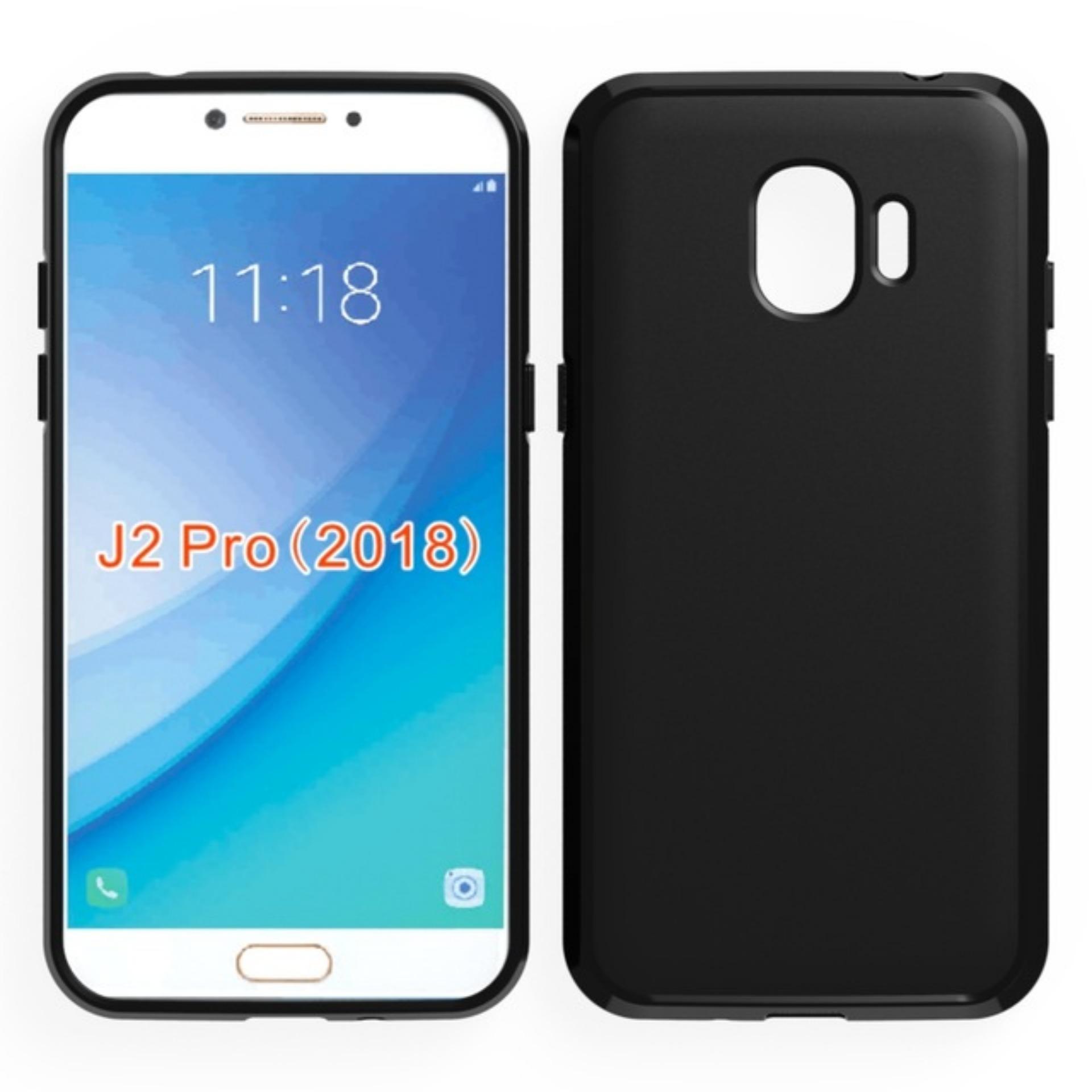 Case Slim Black Matte Samsung Galaxy J2 Pro 2018 Baby Skin Softcase Ultra Thin Jelly Silikon