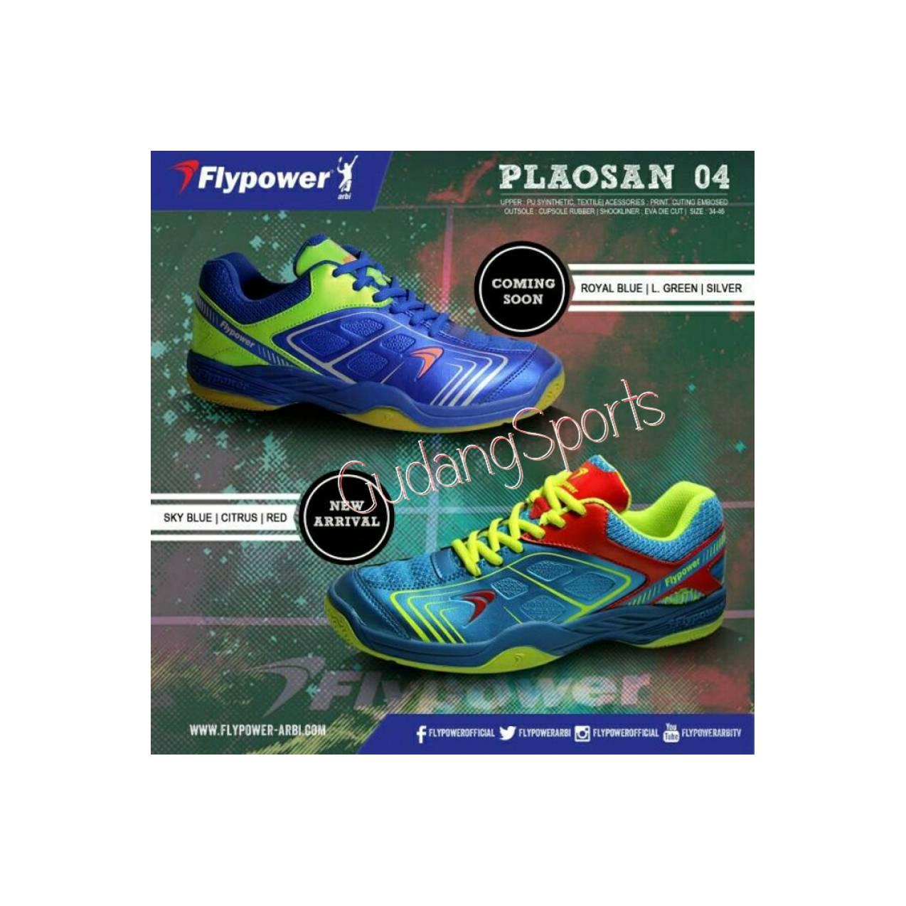 Sepatu Badminton Flypower Plaosan 04 / Plaosan 4 Original
