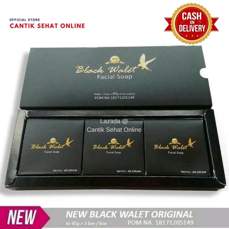 Sabun Wajah Black Walet Asli Original 1 Pcs / Black Walet Facial Soap / Black Walet PD. Tora - PT. Tora / Sabun Walet