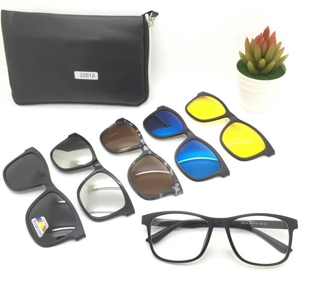 Hot Item!! Kacamata Paket 5 Lensa Clip On 2201 Harga Grosir Gaya Fashion Termurah - ready stock