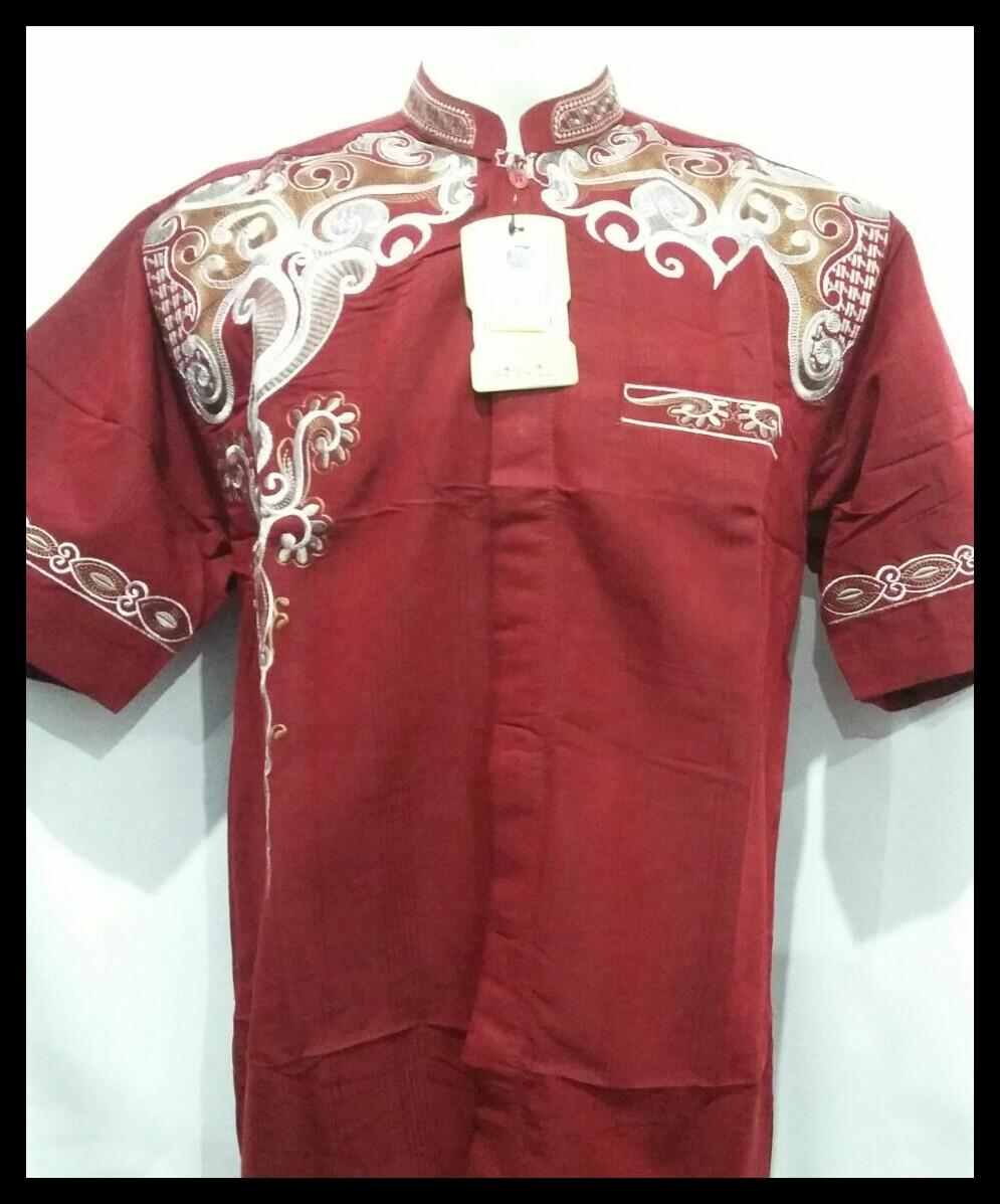Prosperoz - Kemeja Muslim Pria Lengan Pendek - Hem Koko Pendek - Busana Muslim - Baju Koko - Benhill Original
