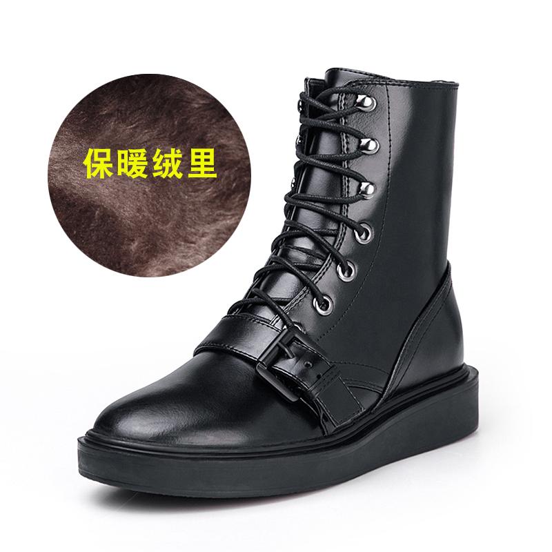 Sepatu Tunggal Sepatu Wanita Musim Semi atau Musim Gugur Dr. Martens Datar (Hitam (Tunggal Di Mana Cocok Musim semi atau Gugur))