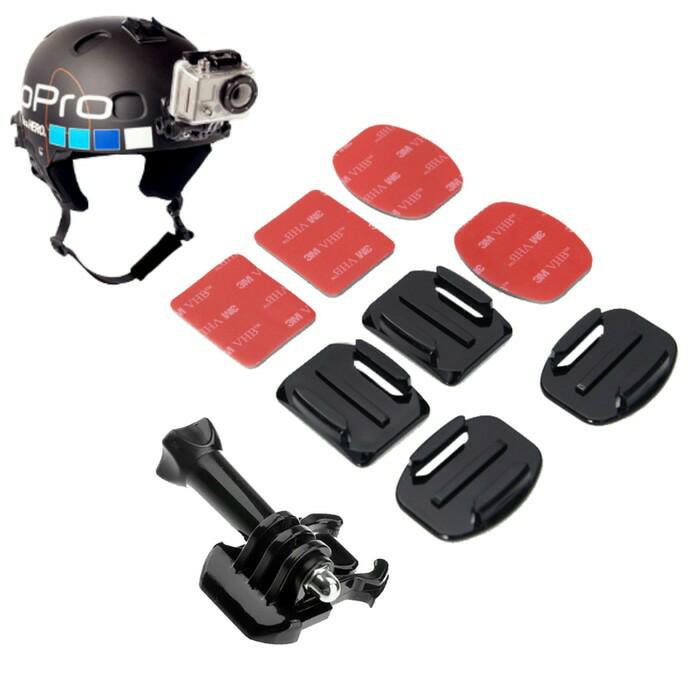 Set Mount Helmet Motor Bike for Gopro, Brica, Xiaomi Yi, Kogan