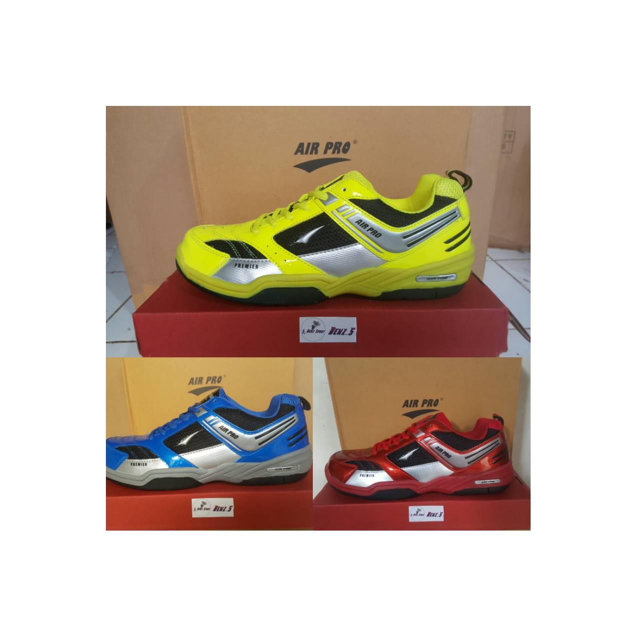 sepatu badminton merk airpro - Lemon, 43