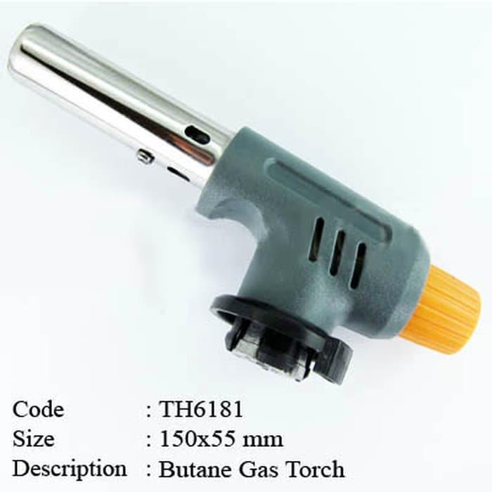  RoyalShop - Alat Las Gas Flame Gun Portable Mini Kepala Gas Pemanggang / Api Pemanggang / Kepala Korek Tabung Gas / Fire Bird Torch Handy Torch Bakar Sushi