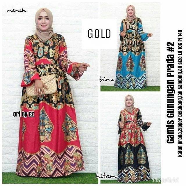 Monas - Setelan Baju / Atasan dan Bawahan / Batik / Kebaya / Gamis gunungan prada
