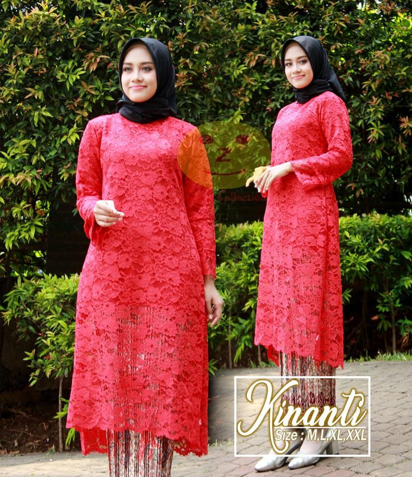 Stelan kebaya tebaru kinanti dan rok frisket / kebaya brukat / kebaya pesta / kebaya modern