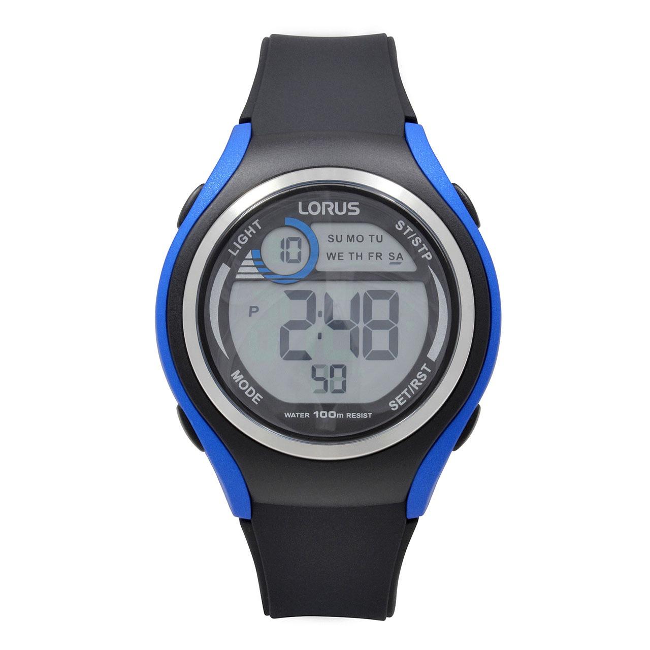 LORUS Jam Tangan - Black Blue - Silicon - R2377LX9