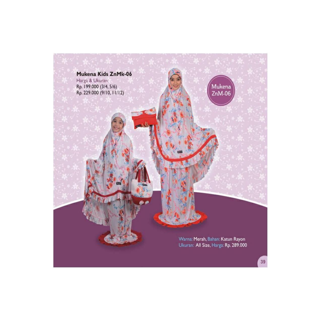 Mukena Zenita Couple Mom & kids - ZNM 06 /ZENITHA /Mukena