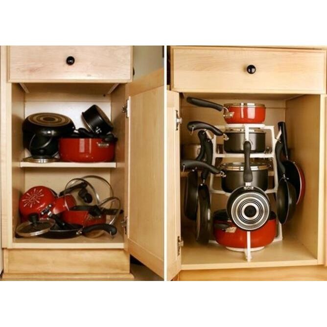 Lemari Untuk Dapur Rak Peralatan Dapur Lemari Perabotan Dapur Rak Penyimpanan Untuk Di Dapur Rak Pemegang Panci Holder Panci 4 Susun