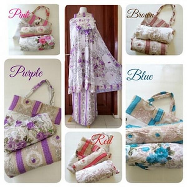 MUKENA CANTIK SEMI JUMBO MOTIF SHABBY CHIC