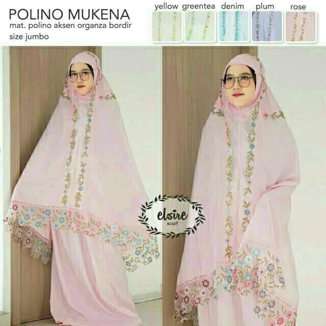 READYSTOCK! Polino Mukena ELSIRE ORI (Greentea)
