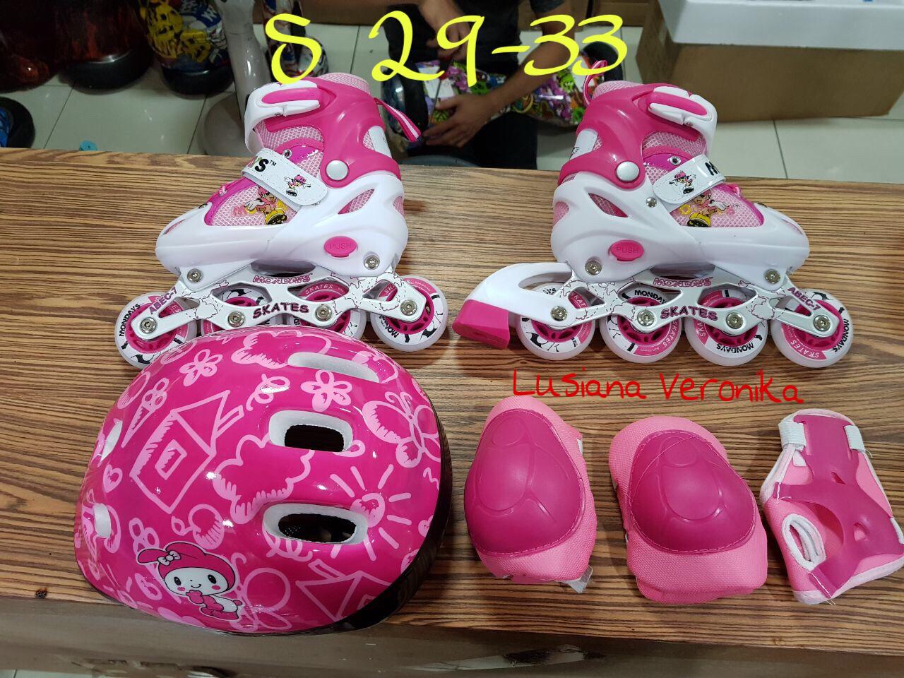 Sepatu Roda Anak Inline skate bisa BAJAJ komplit with DEKKER