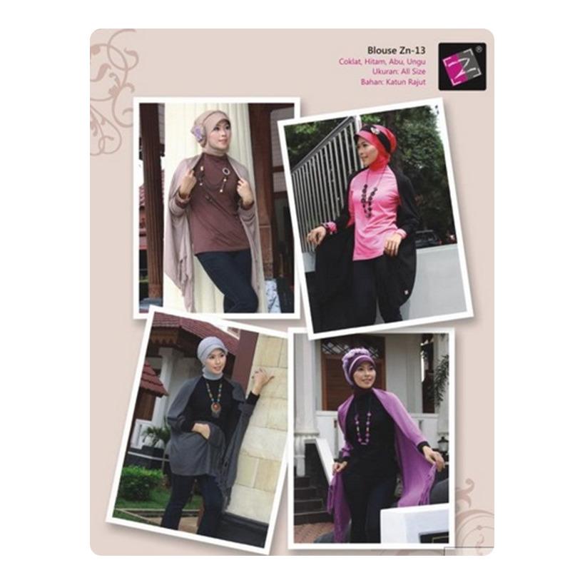 Blouse Zenitha ZN 13 Coklat