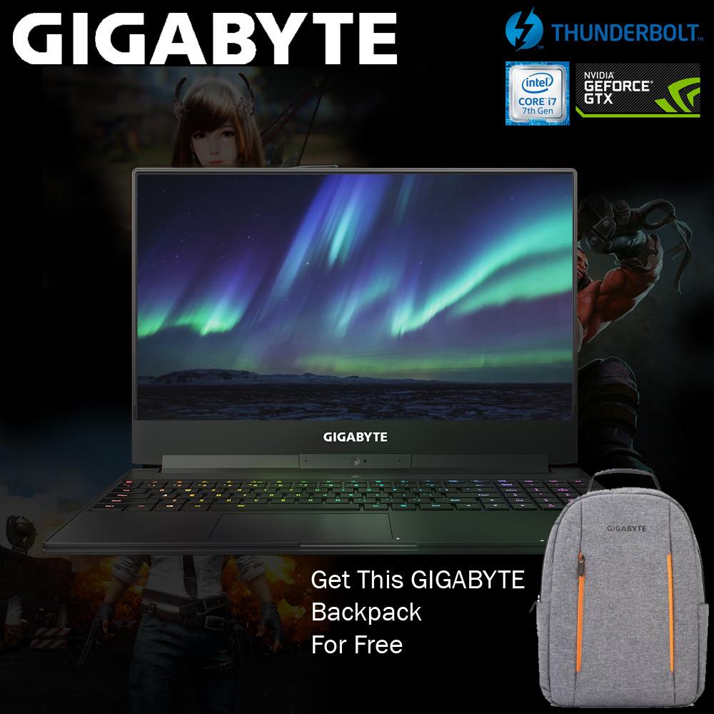 GIGABYTE Aero 15 Laptop Gaming Core i7-7700HQ - GTX 1060 DDR5 6GB - RAM 16GBx1 DDR4 - 15,6 inch Garansi Resmi