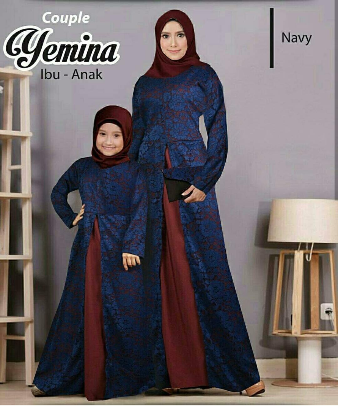 Kaftan gamis maxy couple ibu dan anak murah