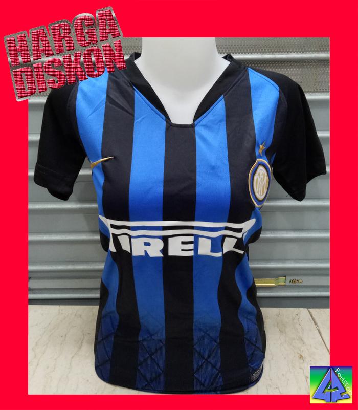 Jersey Ladies Inter Milan Home 2018 2019 GO Grade Ori Cewe Cewek Wanita Perempuan