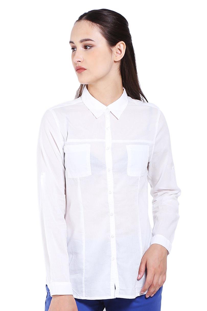 Cardinal Girl Pakaian Blouse dan Kemeja Wanita Lakar00109J.08A Kemeja White