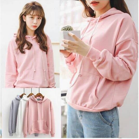 ZOE.FASHION SWEATER TOPI POLOS KIKY JAKET HOODIE WANITA NO.419