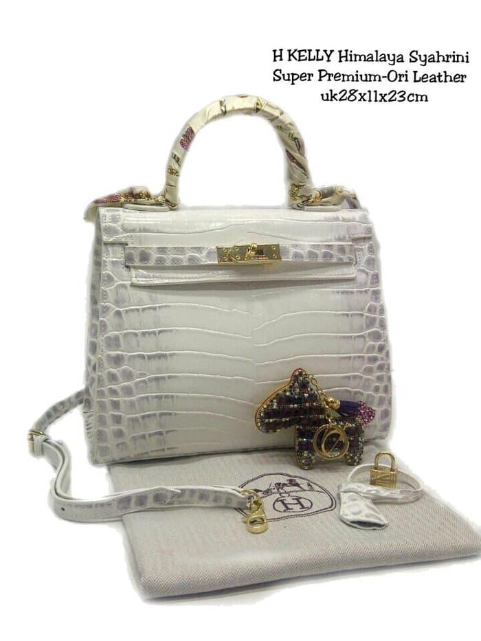 TAS HERMES KELLY CROCO HIMALAYA 28 (PREMIUM)