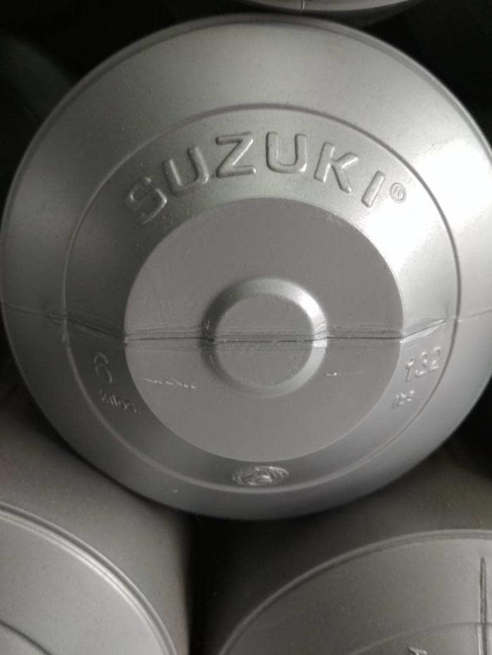 ASLI!!! KHUSUS/BISA JNE. DUMBELL 6KG/BARBEL PLASTIK SUZUKI 6KG. - 31G4MS
