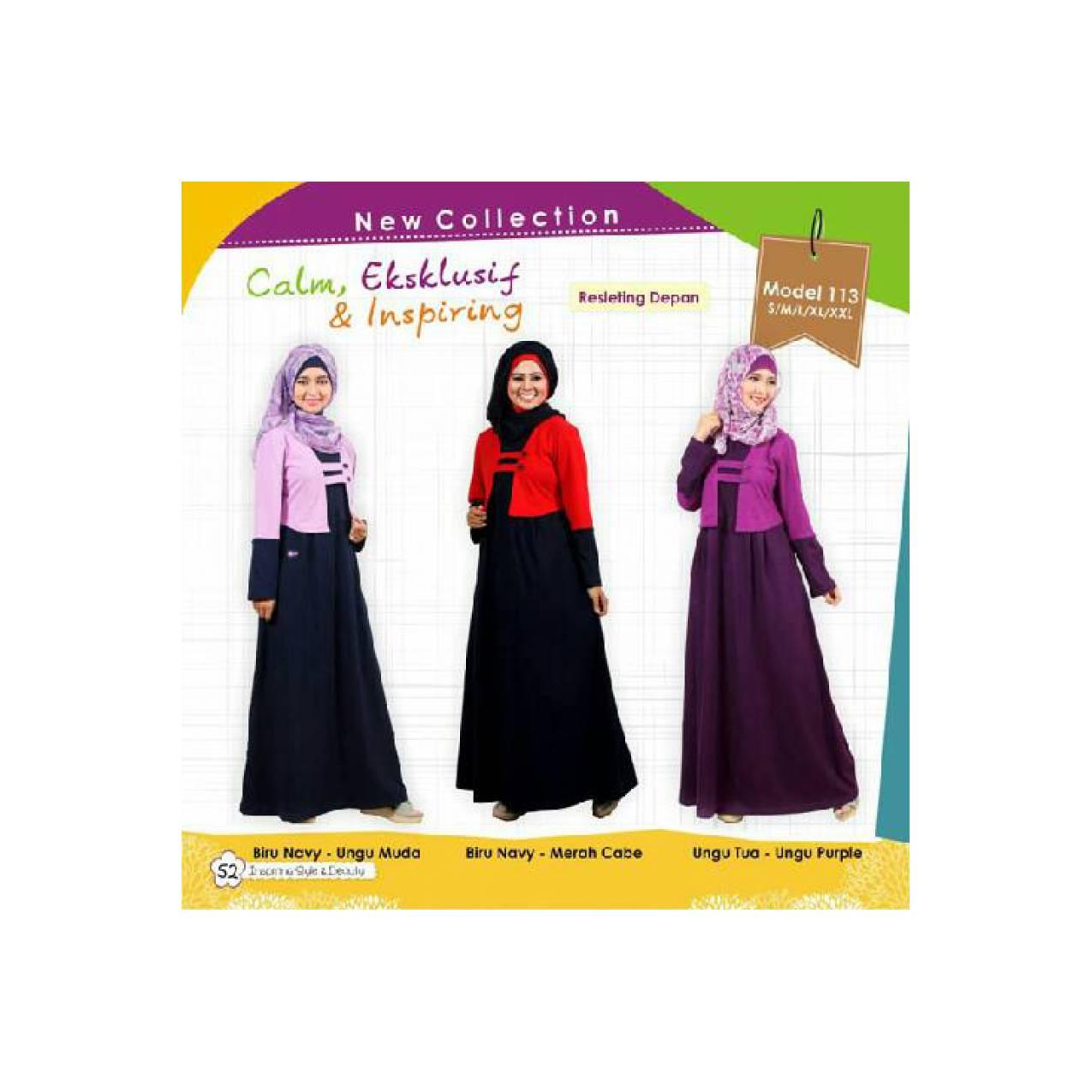 Gamis kaos jumbo mutif model 113 ukuran XXL