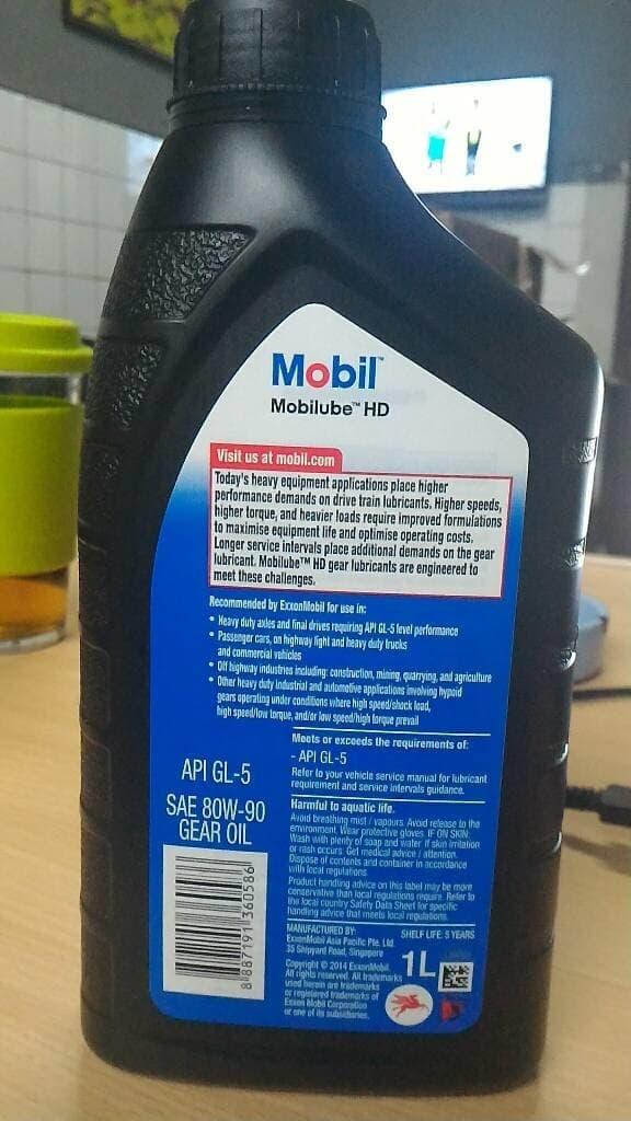 Best Seller...!!! Oli Mobil 1 SAE 80W90 GL5 utk manual dan gardan