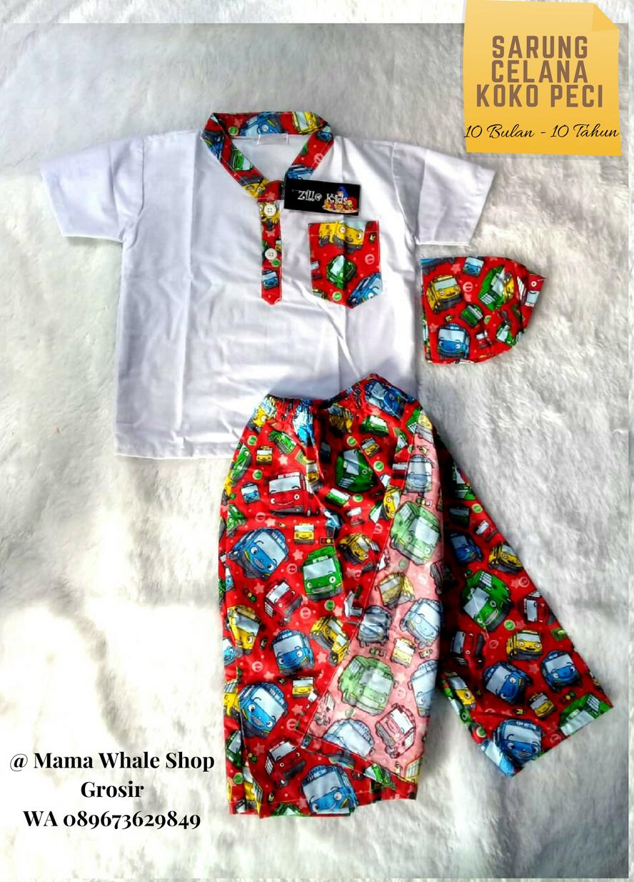 NEW! Sarung Celana Koko Peci (SarCelKoCi) - (1-11th) - Koko Anak Cowok - Baju Muslim Anak Murah