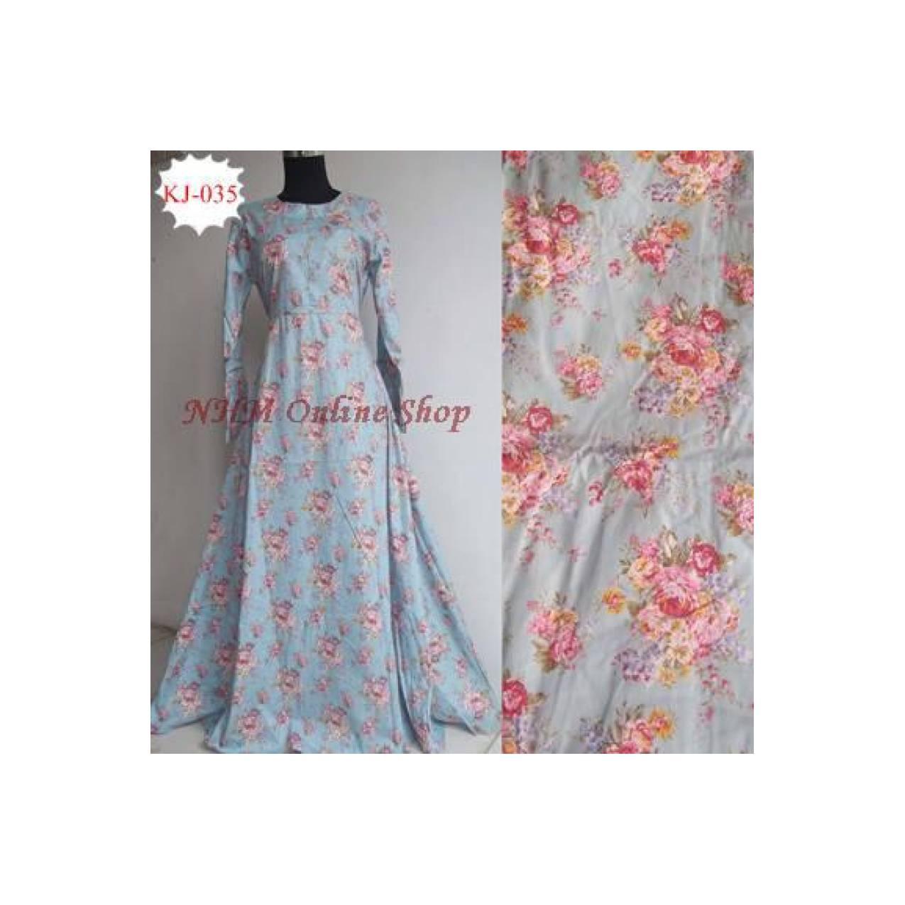Zainab Gamis Katun Jepang Ori S,m,l,xl -Kj035 u/ wanita anak hijabers