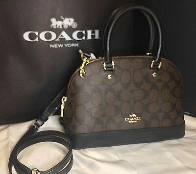 DISKON Tas Coach Mini Sierra Signature Mahogany Original