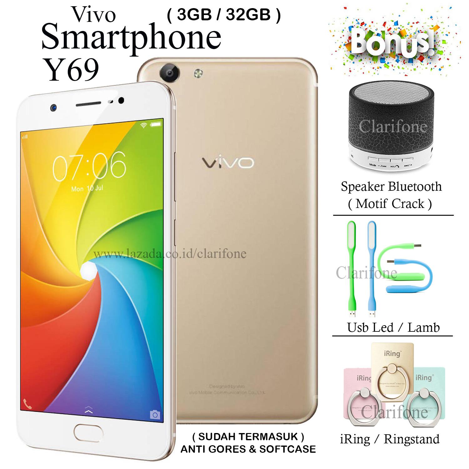 Vivo Y69 - Ram 3GB - Rom 32GB - Layar 5.5 inch - White Gold