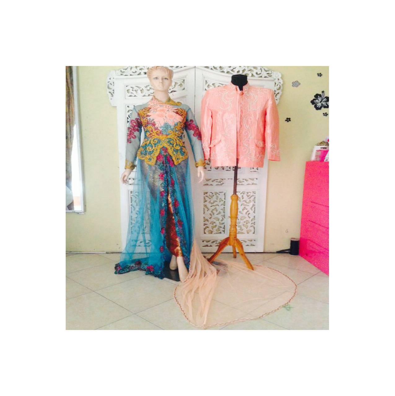 KEBAYA PENGANTIN COUPLE BAJU PENGANTIN MODERN MUSLIM FREE ROK WIRU
