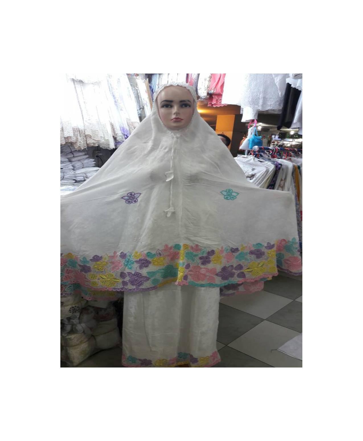 mukena sutra kerancang padang