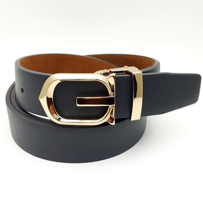 SABUK - GESPER - IKAT PINGGANG PRIA - KULIT ASLI TUSUK GUCCI ED - HJDF