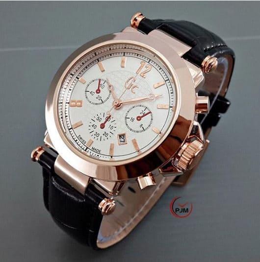 Jam Tangan Wanita GC tanggal aktif tali kulit