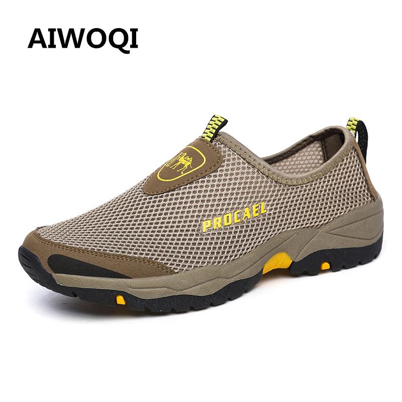AIWOQI Men Women's Low Waterproof Non-slip Hiking Shoe Outdoor Climbing Hiking Shoes - intl