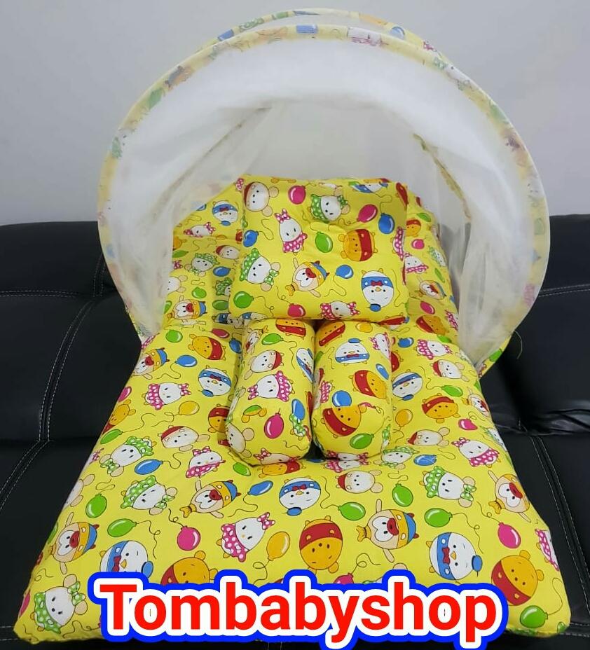 KASUR BAYI KELAMBU MOTIF TSUM TSUM BALON