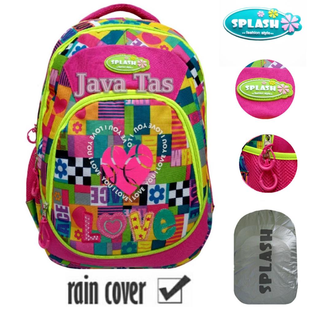 Java Tas Ransel Splash Tas Pria Tas Wanita Tas Ransel Pria Tas Ransel Wanita Tas Ransel Anak Tas Anak Sekolah Import Tas Sekolah Murah Tas Laptop Tas Punggung Tas Sekolah Import + Waterproof Raincover