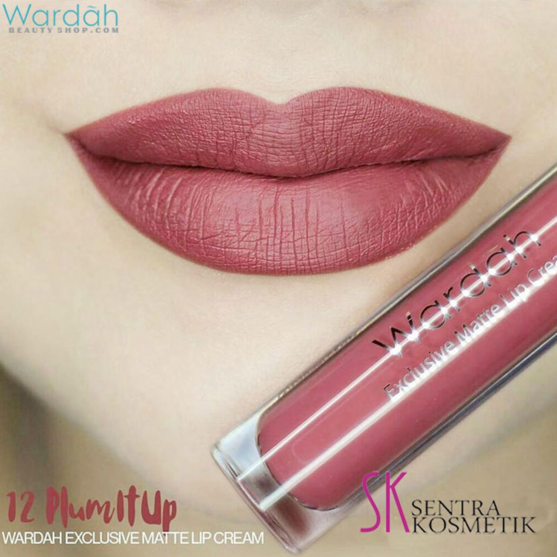 Wardah EXCLUSIVE MATTE LIP CREAM No 12 - PLUM IT UP