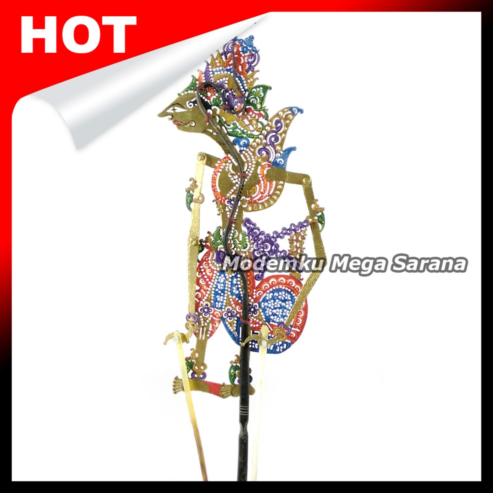 Souvenir Wayang Kulit Mini Caperan Super - Prabu Kresna Emas