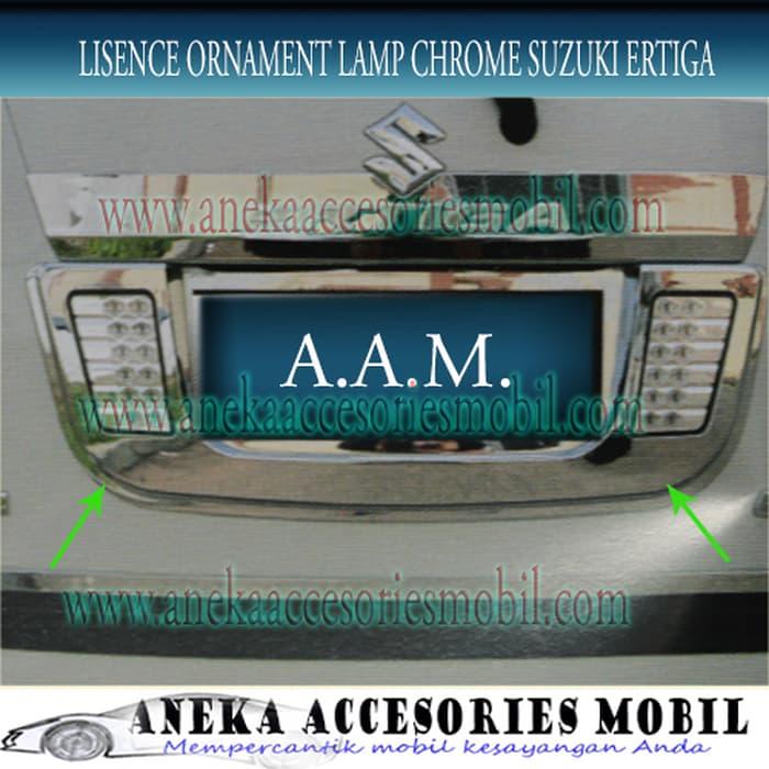 Lisence Ornament Belakang Lamp Chrome Suzuki Ertiga