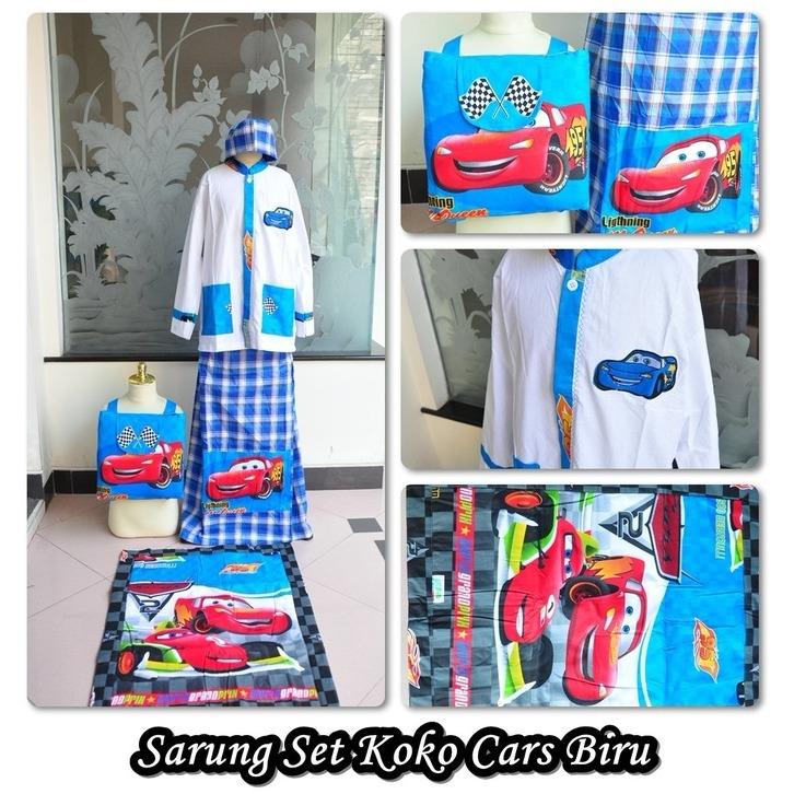 Sarung Koko motif kartun c, Biru (Size M)
