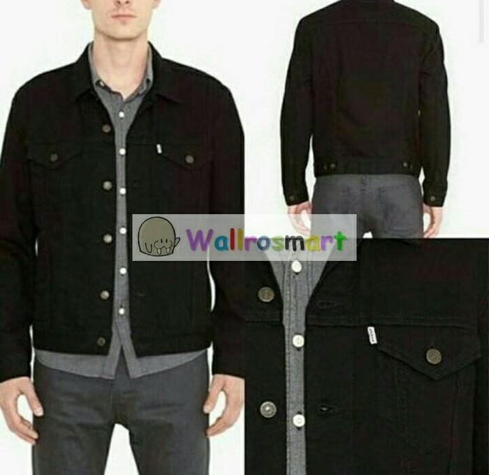 TERLARIS JAKET LEVIS BLACK / JAKET JEANS HITAM / DENIM / LEVI'S